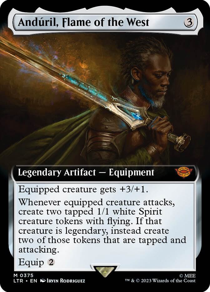Anduril, Flame of the West (Extended Art) (375) [The Lord of the Rings: Tales of Middle-earth] [Extended Art]