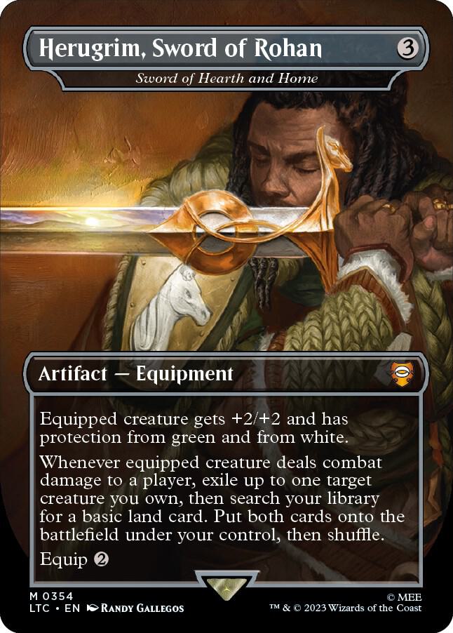 Herugrim, Sword of Rohan - Sword of Hearth and Home (354) [Tales of Middle-earth Commander] [Borderless]