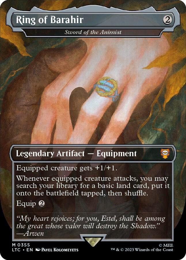 Ring of Barahir - Sword of the Animist (355) [Tales of Middle-earth Commander] [Borderless]