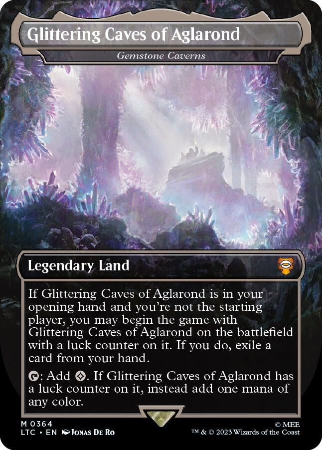 Glittering Caves of Aglarond - Gemstone Caverns (364) [Tales of Middle-earth Commander] [Borderless]