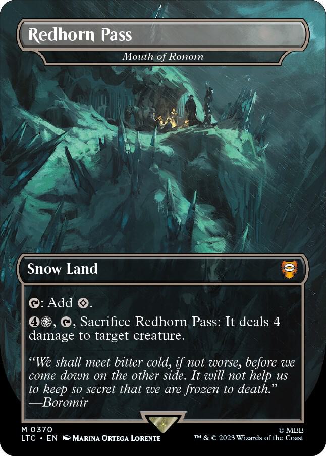 Redhorn Pass - Mouth of Ronom (370) [Tales of Middle-earth Commander] [Borderless]