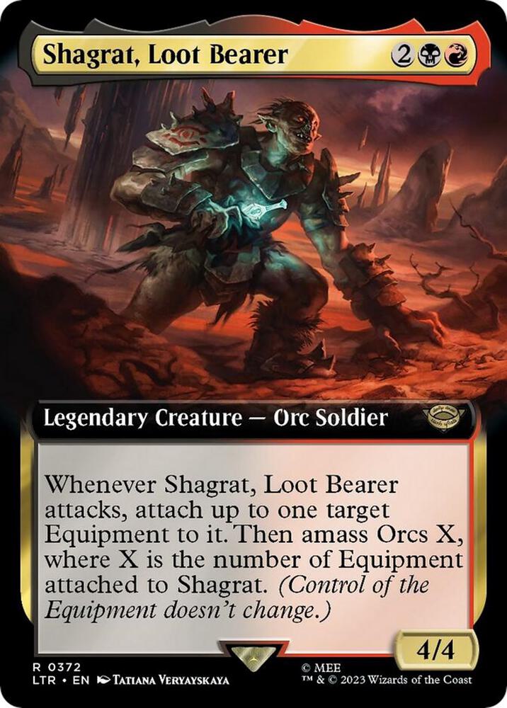 Shagrat, Loot Bearer (Extended Art) (372) [The Lord of the Rings: Tales of Middle-earth] [Extended Art]