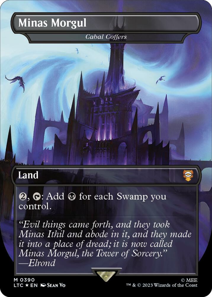 Minas Morgul - Cabal Coffers (Surge Foil) (390) [Tales of Middle-earth Commander] [Borderless]
