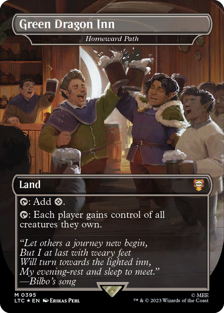 Green Dragon Inn - Homeward Path (Surge Foil) (395) [Tales of Middle-earth Commander] [Borderless]