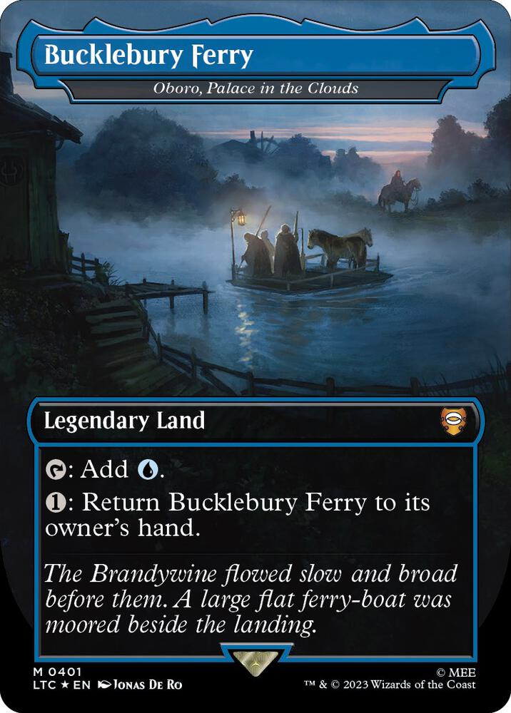 Bucklebury Ferry - Oboro, Palace in the Clouds (Surge Foil) (401) [Tales of Middle-earth Commander] [Borderless]