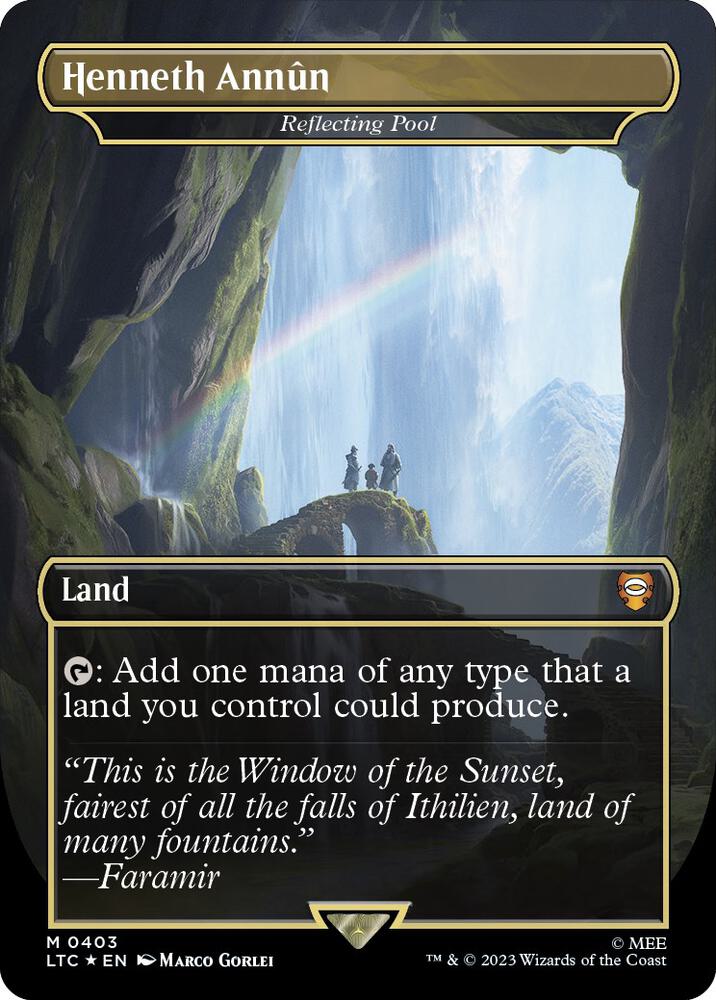 Henneth Annun - Reflecting Pool (Surge Foil) (403) [Tales of Middle-earth Commander] [Borderless]
