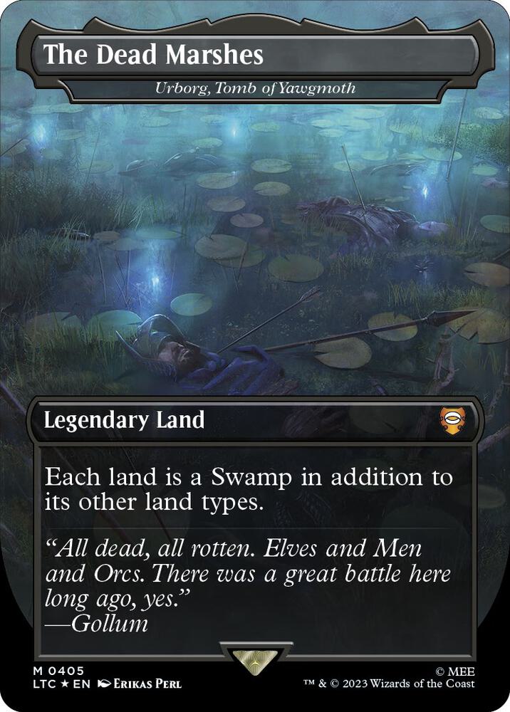 The Dead Marshes - Urborg, Tomb of Yawgmoth (Surge Foil) (405) [Tales of Middle-earth Commander] [Borderless]