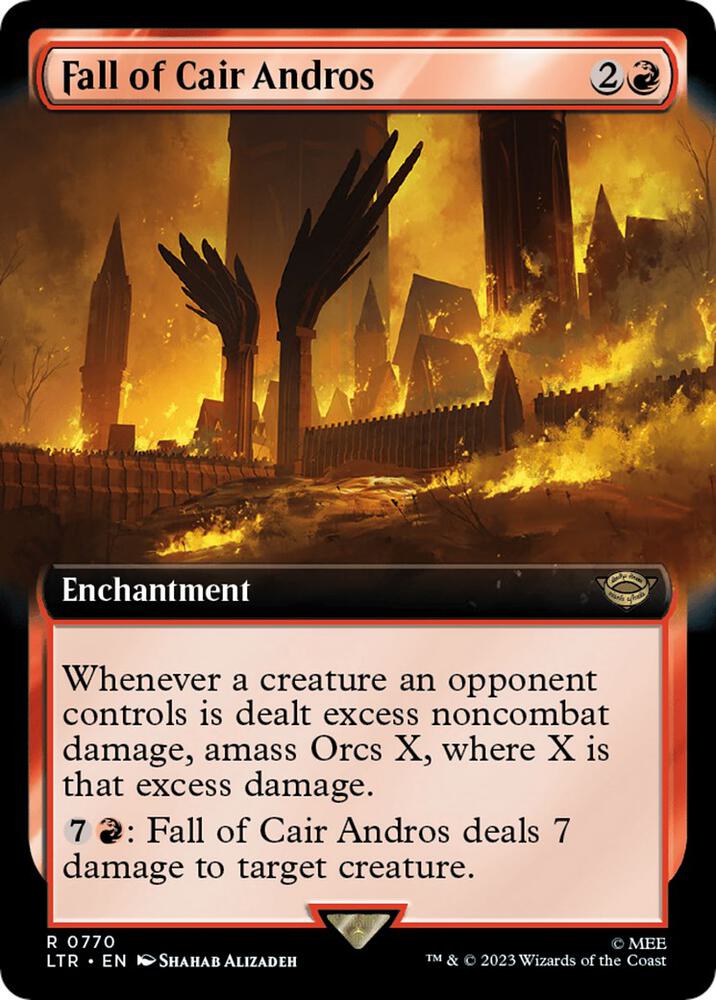 Fall of Cair Andros (Extended Art) (Surge Foil) (770) [The Lord of the Rings: Tales of Middle-earth] [Extended Art]