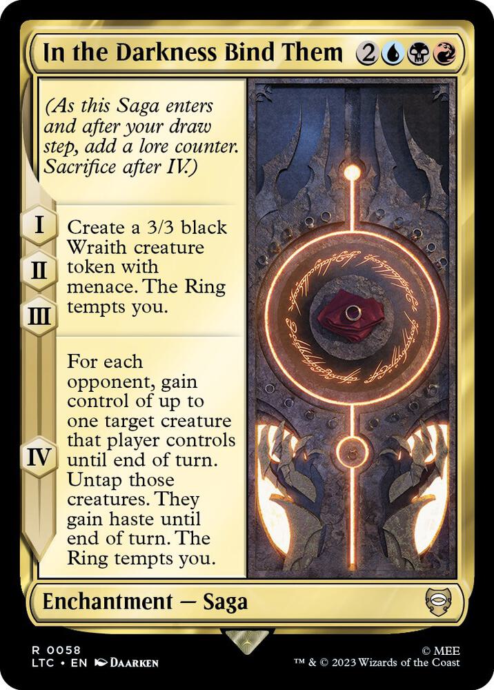 In the Darkness Bind Them (58) [Tales of Middle-earth Commander]