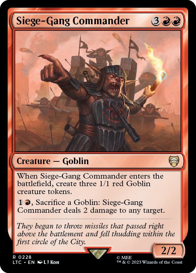 Siege-Gang Commander (228) [Tales of Middle-earth Commander]