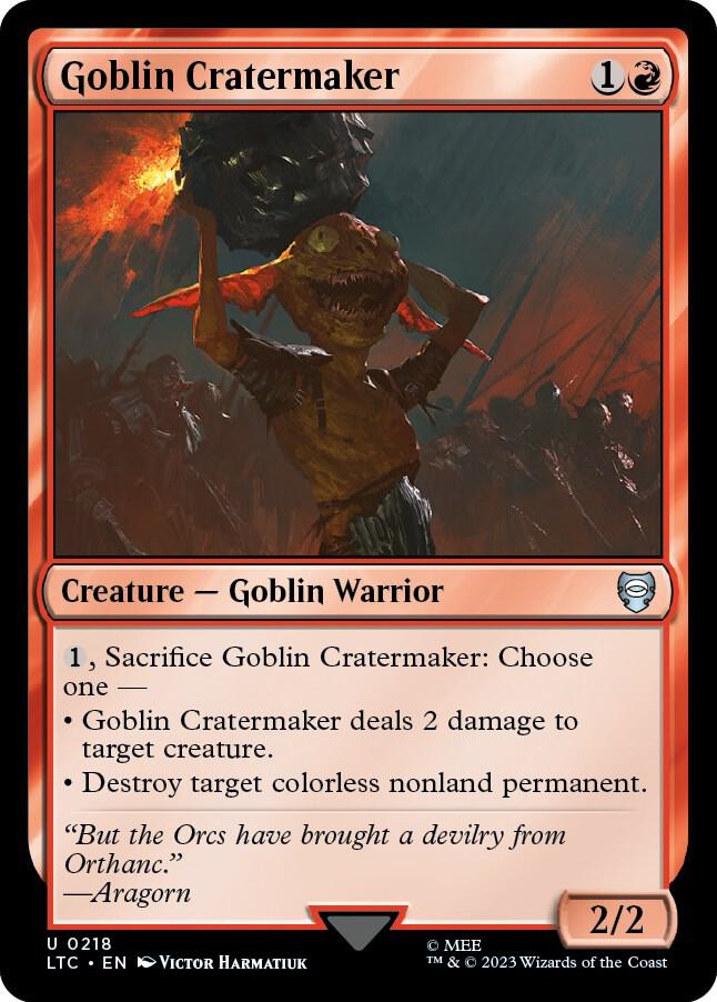 Goblin Cratermaker (218) [Tales of Middle-earth Commander]