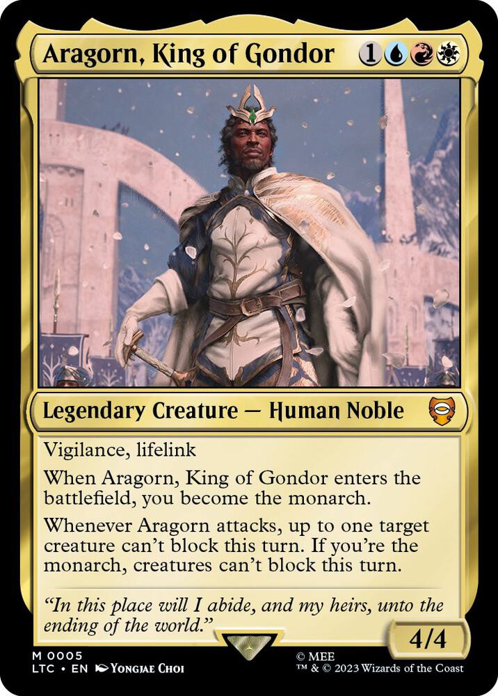 Aragorn, King of Gondor (5) [Tales of Middle-earth Commander]