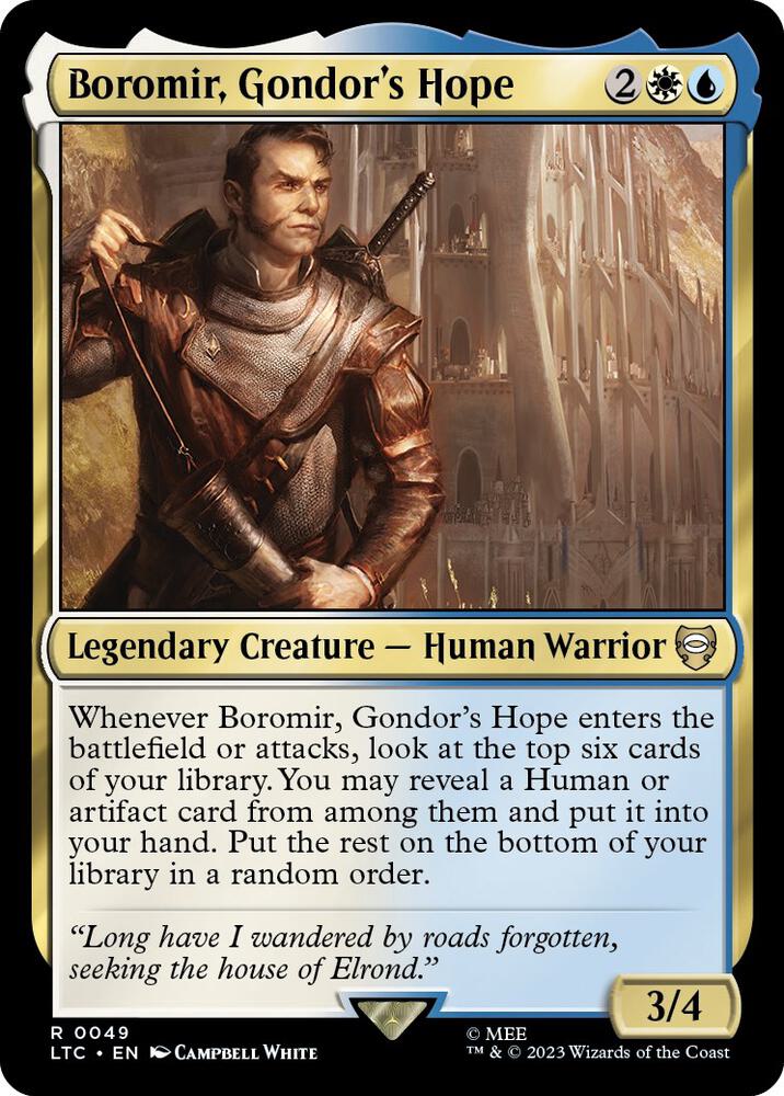 Boromir, Gondor's Hope (49) [Tales of Middle-earth Commander]
