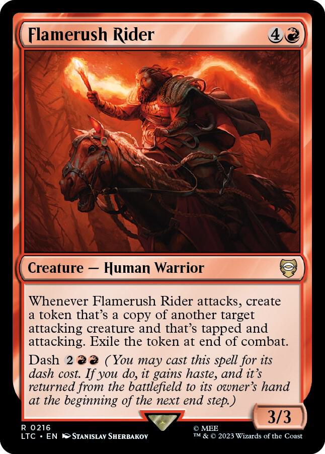 Flamerush Rider (216) [Tales of Middle-earth Commander]