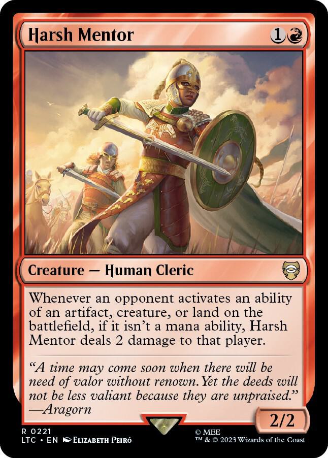 Harsh Mentor (221) [Tales of Middle-earth Commander]