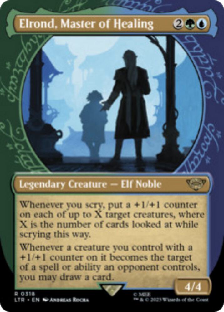 Elrond, Master of Healing (Showcase) (318) [The Lord of the Rings: Tales of Middle-earth] [Showcase, Borderless]