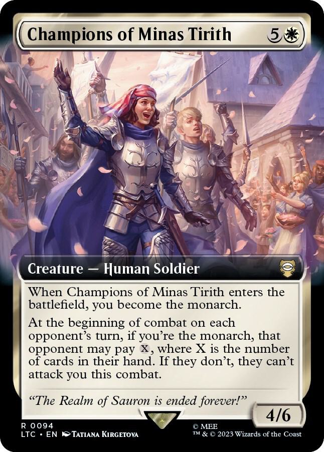 Champions of Minas Tirith (Extended Art) (94) [Tales of Middle-earth Commander] [Extended Art]