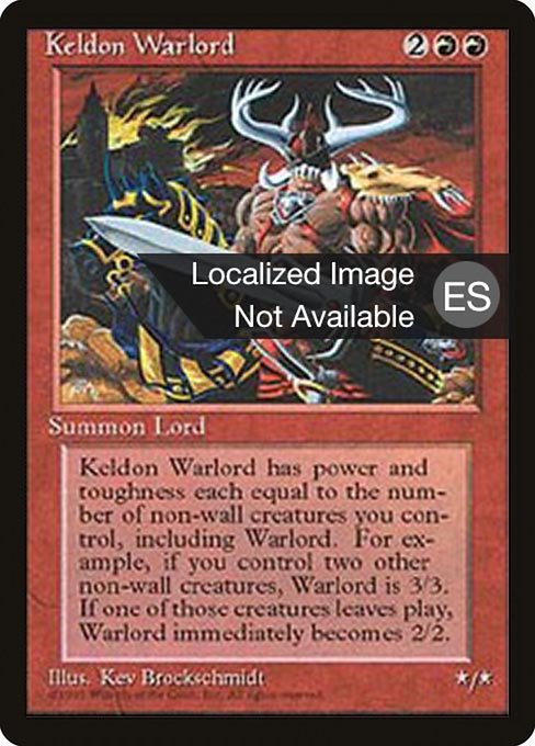 Keldon Warlord (207) [Fourth Edition Foreign Black Border]