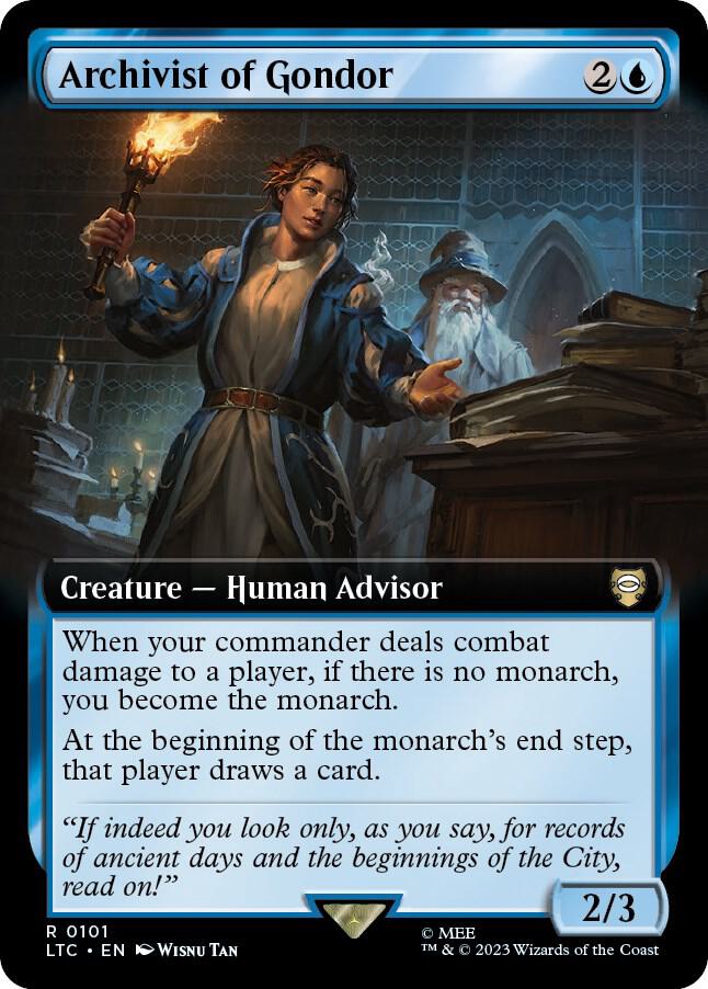 Archivist of Gondor (Extended Art) (101) [Tales of Middle-earth Commander] [Extended Art]