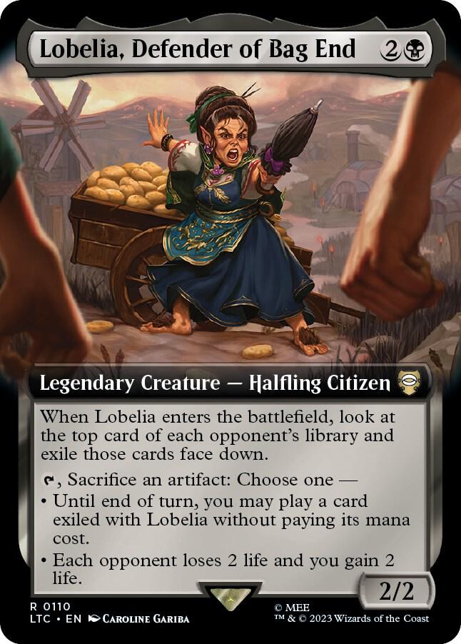 Lobelia, Defender of Bag End (Extended Art) (110) [Tales of Middle-earth Commander] [Extended Art]