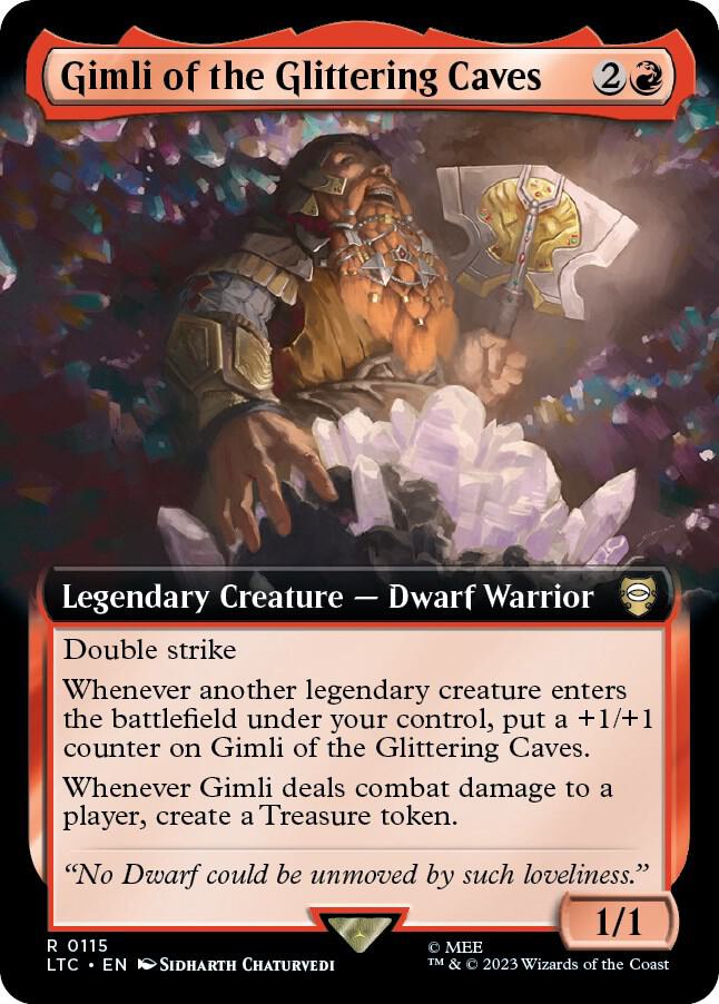 Gimli of the Glittering Caves (Extended Art) (115) [Tales of Middle-earth Commander] [Extended Art]