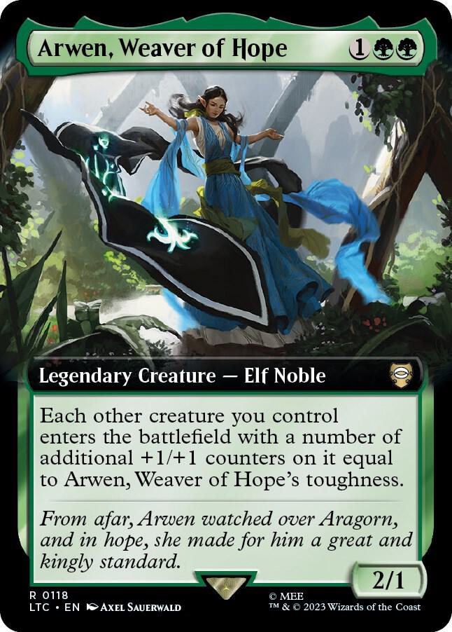 Arwen, Weaver of Hope (Extended Art) (118) [Tales of Middle-earth Commander] [Extended Art]
