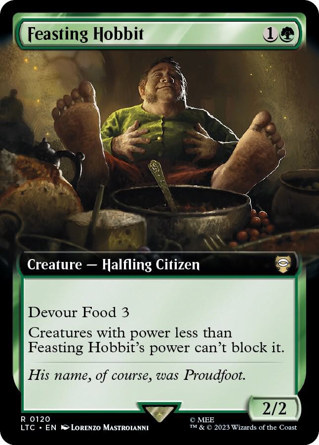 Feasting Hobbit (Extended Art) (120) [Tales of Middle-earth Commander] [Extended Art]