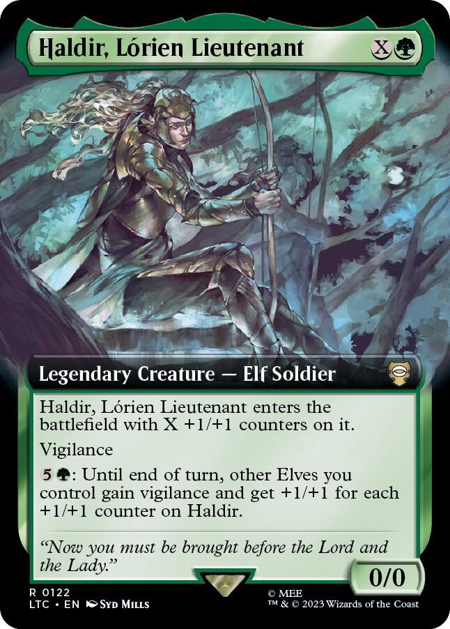 Haldir, Lorien Lieutenant (Extended Art) (122) [Tales of Middle-earth Commander] [Extended Art]