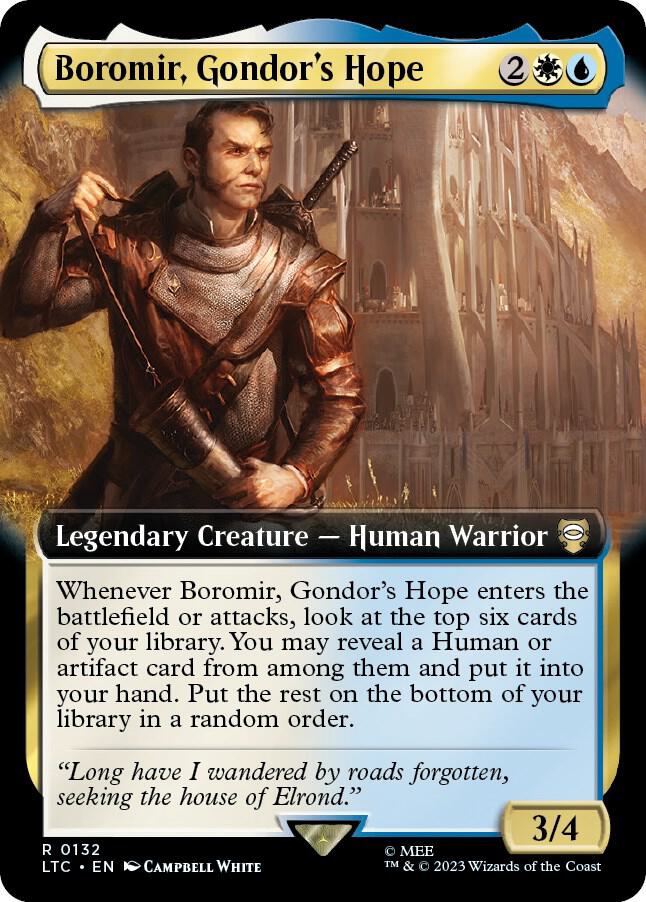 Boromir, Gondor's Hope (Extended Art) (132) [Tales of Middle-earth Commander] [Extended Art]