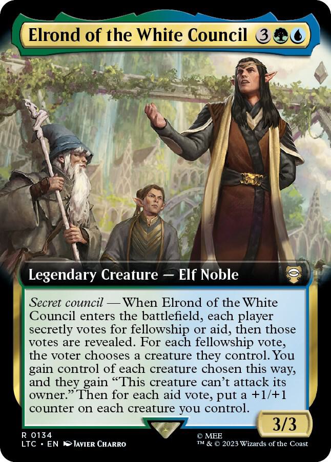 Elrond of the White Council (Extended Art) (134) [Tales of Middle-earth Commander] [Extended Art]