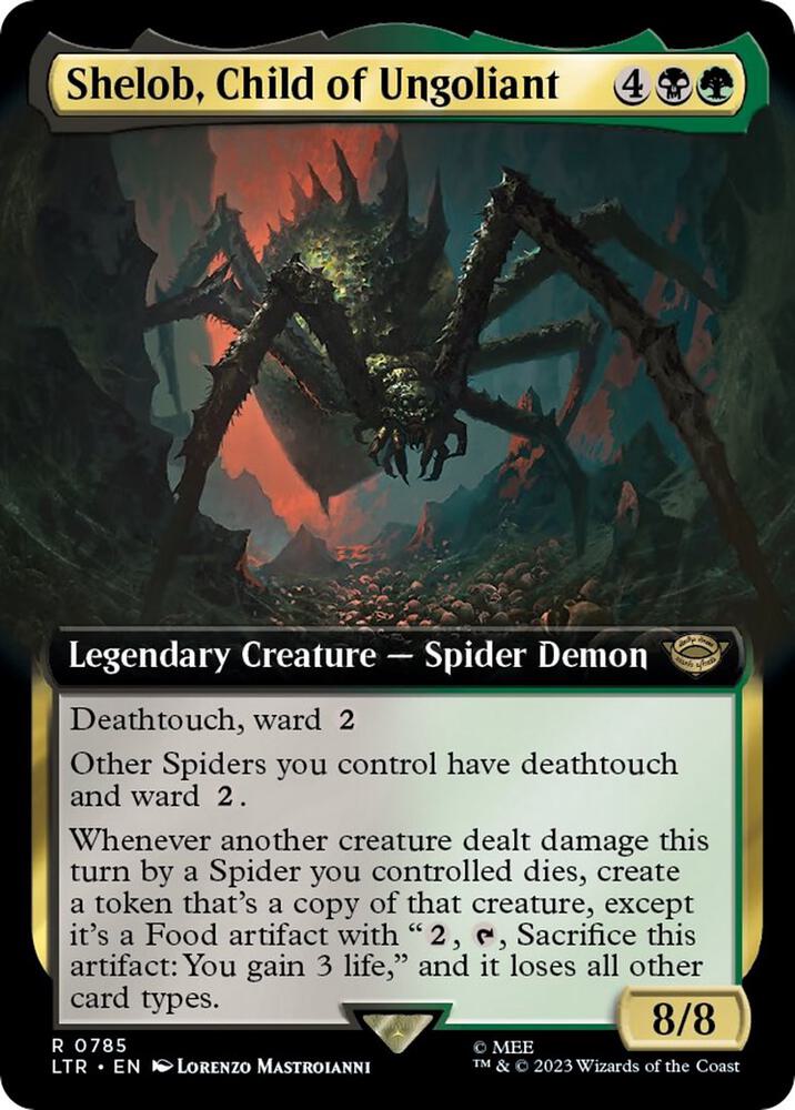 Shelob, Child of Ungoliant (Extended Art) (Surge Foil) (785) [The Lord of the Rings: Tales of Middle-earth] [Extended Art]