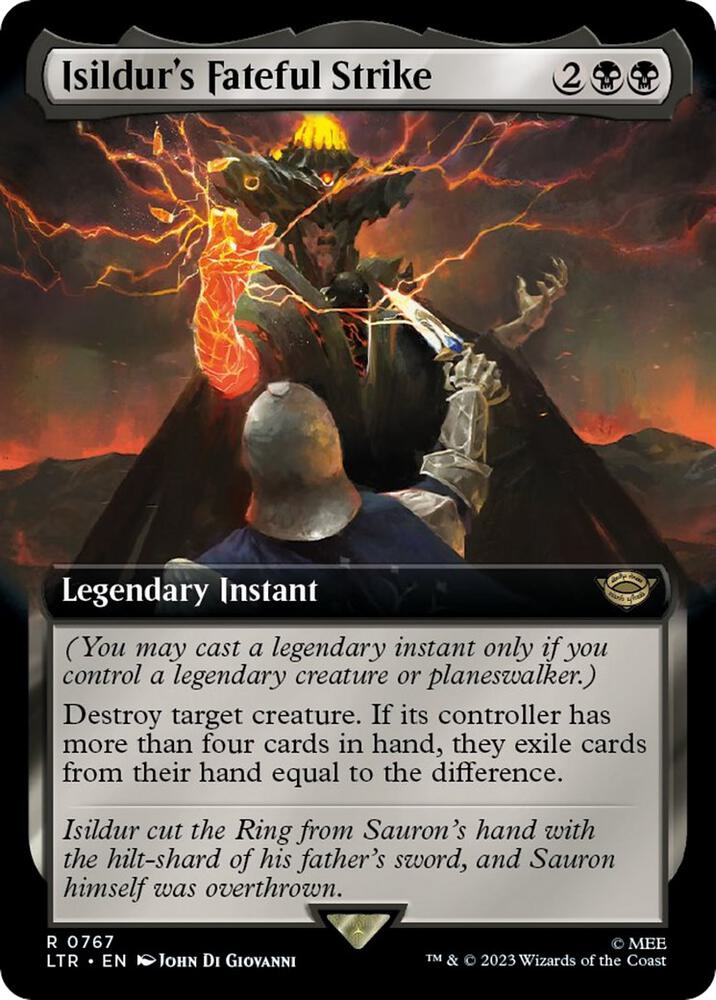 Isildur's Fateful Strike (Extended Art) (Surge Foil) (767) [The Lord of the Rings: Tales of Middle-earth] [Extended Art]