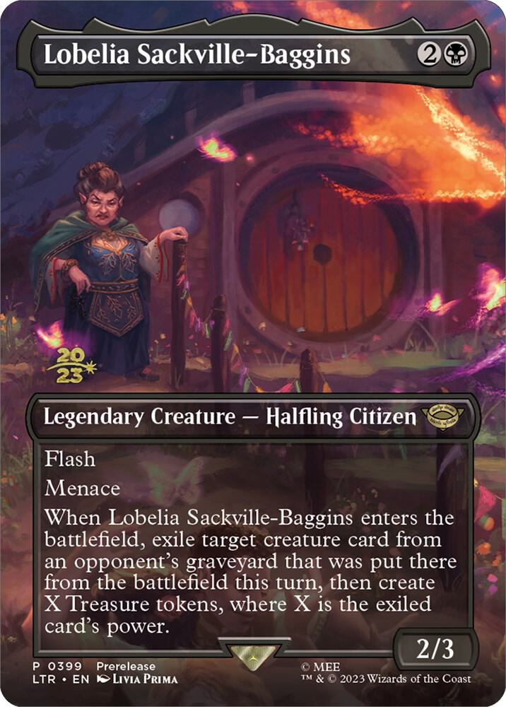 Lobelia Sackville-Baggins (0399) [Prerelease Cards] [Borderless]