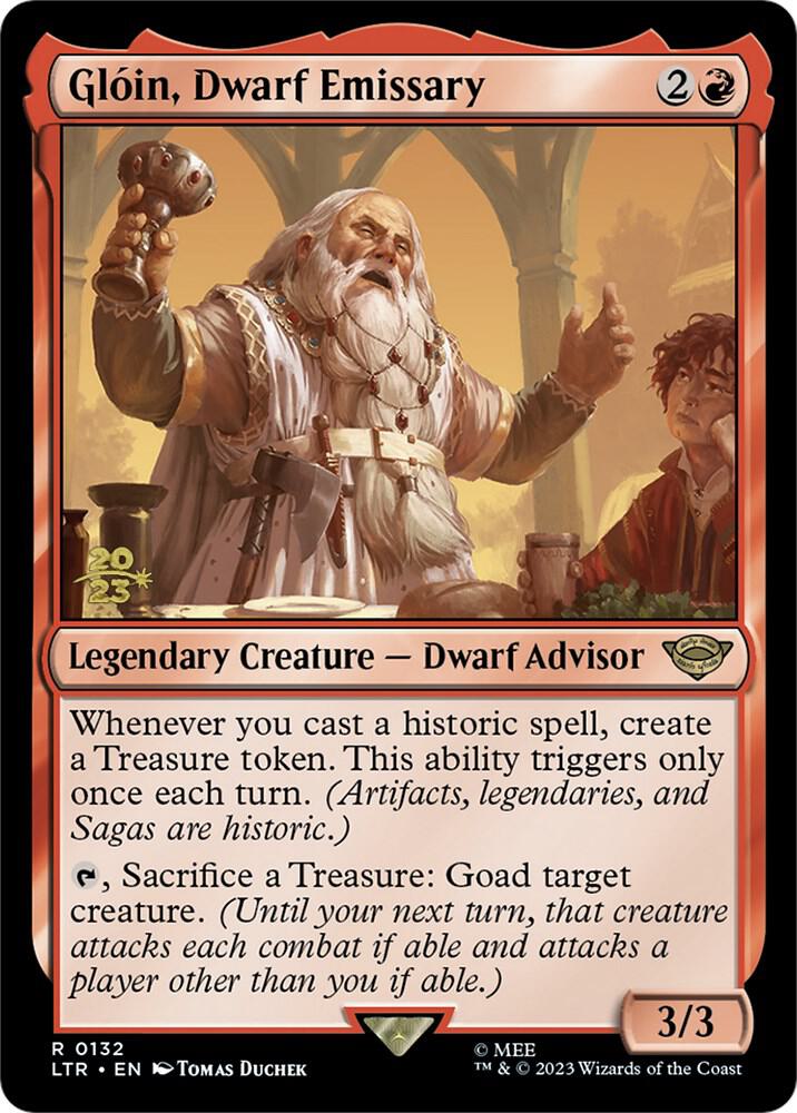 Gloin, Dwarf Emissary (132) [Prerelease Cards]