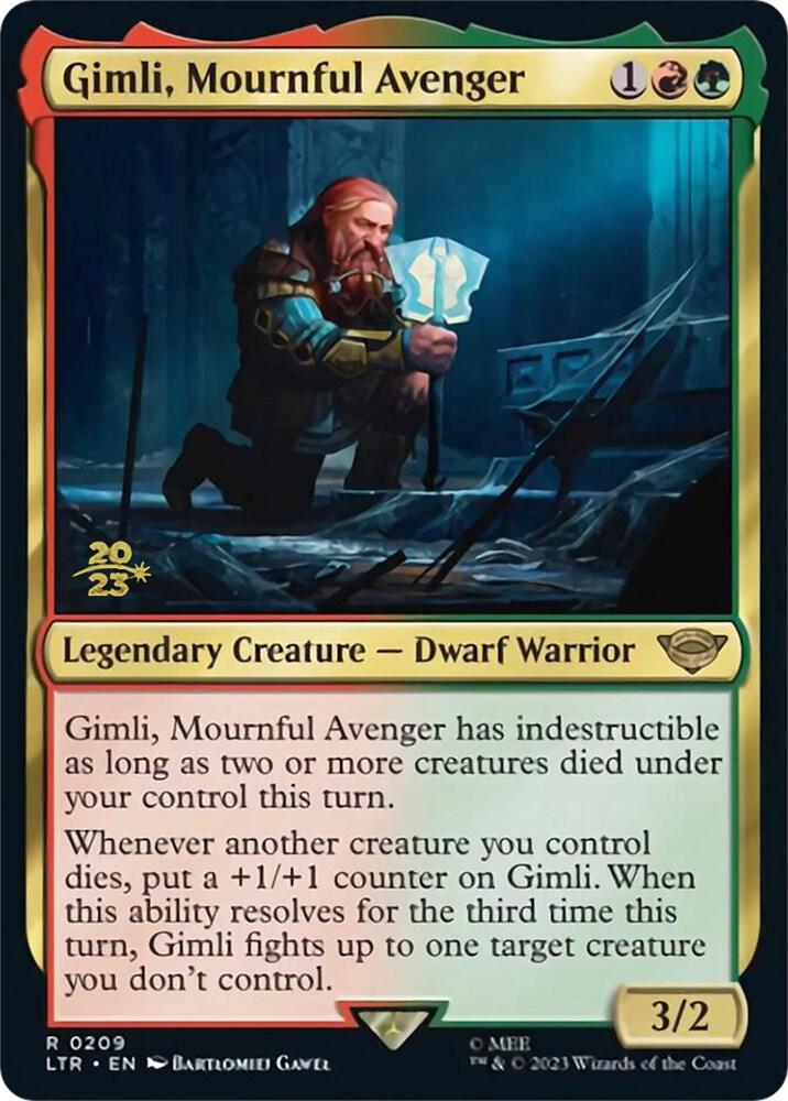 Gimli, Mournful Avenger (209) [Prerelease Cards]