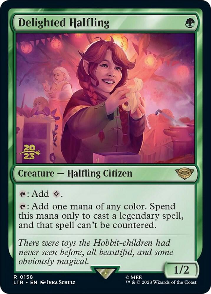Delighted Halfling (0158) [Prerelease Cards]