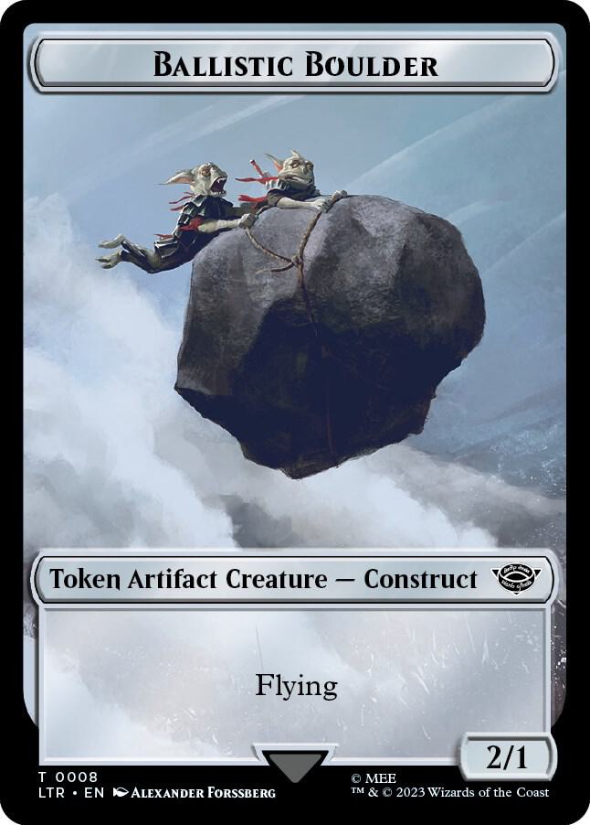 Ballistic Boulder // Food (0009) Double-Sided Token (8 // 9) [The Lord of the Rings: Tales of Middle-earth]
