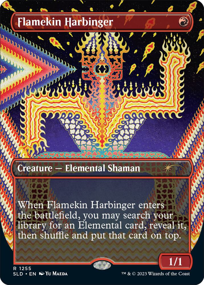 Flamekin Harbinger (1255) [Secret Lair Drop] [Borderless]