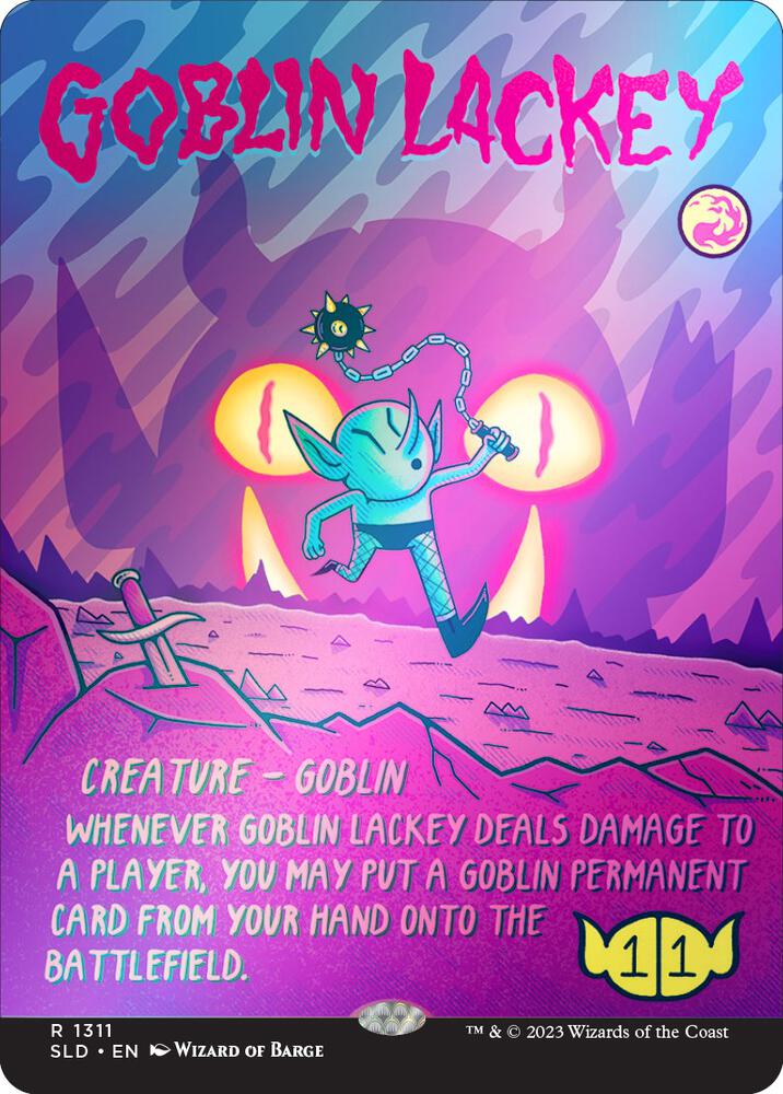 Goblin Lackey (1311) (Rainbow Foil) [Secret Lair Drop] [Borderless]