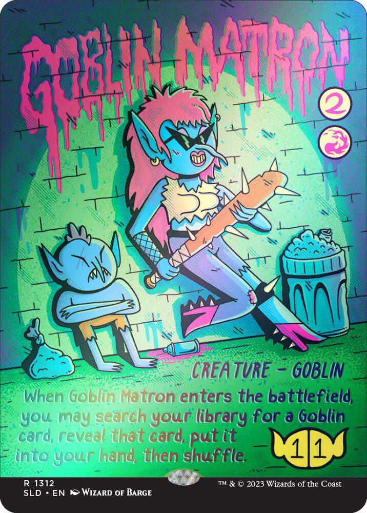Goblin Matron (Rainbow Foil) (1312) [Secret Lair Drop] [Borderless]