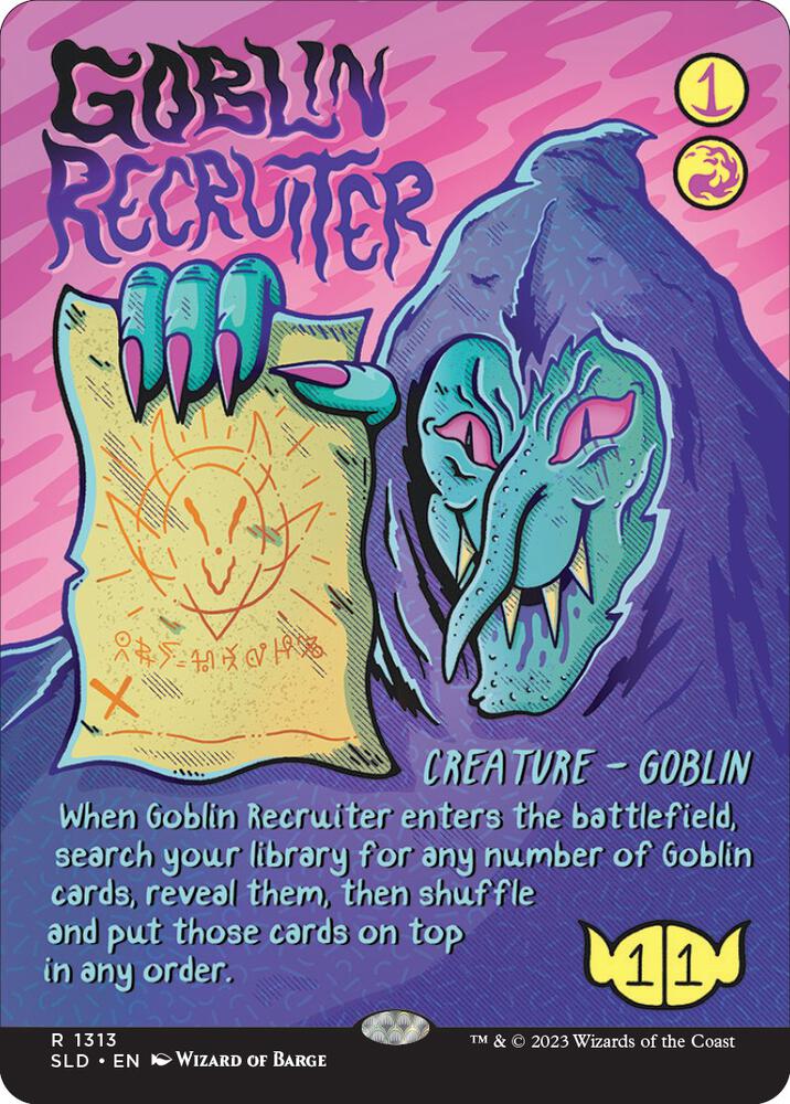 Goblin Recruiter (1313) [Secret Lair Drop] [Borderless]