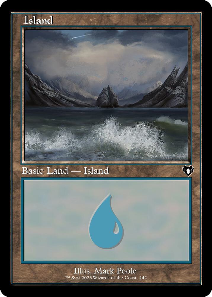Island (442) (Retro Frame) [Commander Masters]