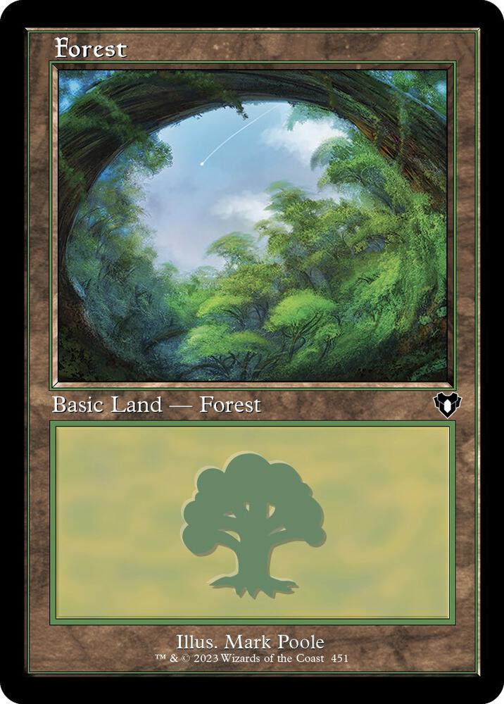 Forest (451) (Retro Frame) [Commander Masters]