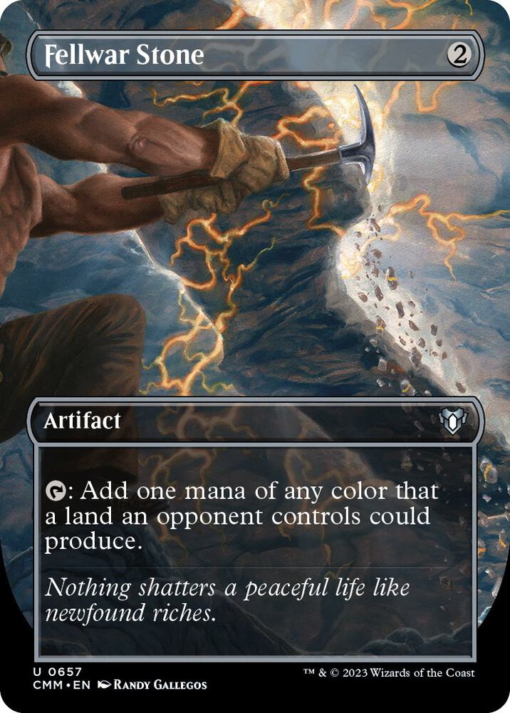 Fellwar Stone (Borderless) (657) [Commander Masters] [Borderless]