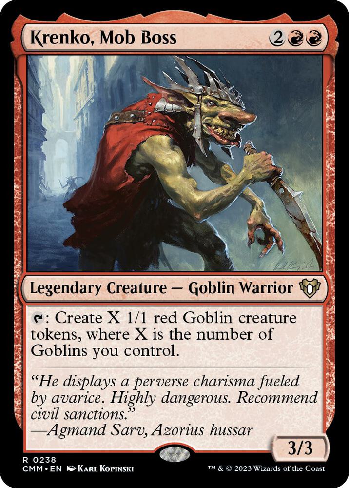 Krenko, Mob Boss (238) [Commander Masters]