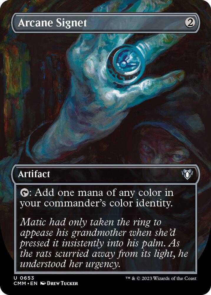 Arcane Signet (Borderless) (653) [Commander Masters] [Borderless]