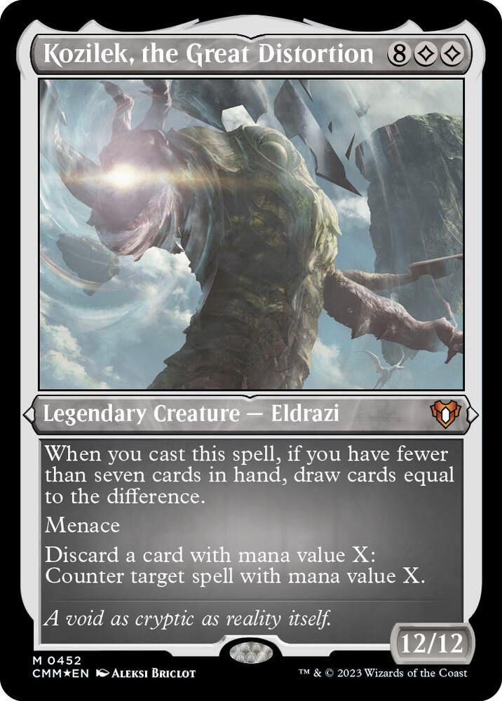 Kozilek, the Great Distortion (Foil Etched) (452) [Commander Masters]