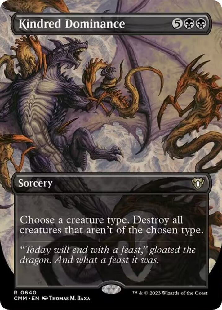 Kindred Dominance (Borderless) (640) [Commander Masters] [Borderless]