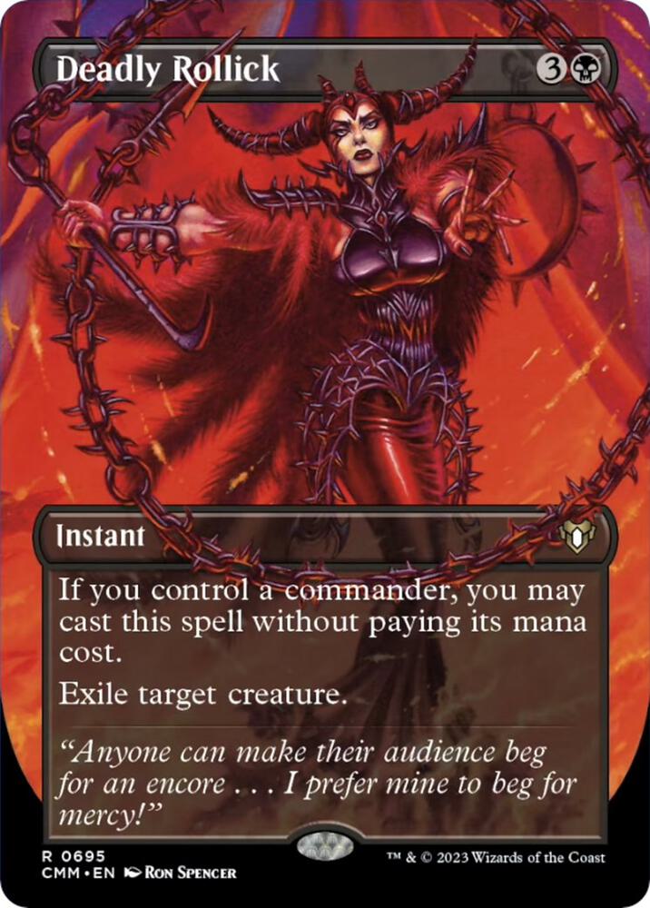 Deadly Rollick (Borderless) (695) [Commander Masters] [Borderless]