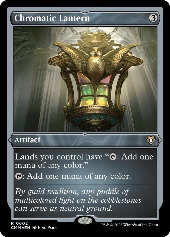 Chromatic Lantern (Foil Etched) (602) [Commander Masters]